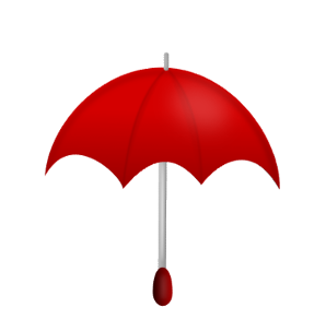 Roter Schirm